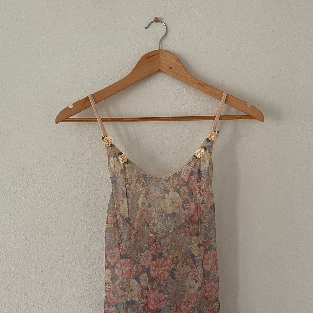 Floral Sheer Mini Dress Cover Up - Picture 6 of 16